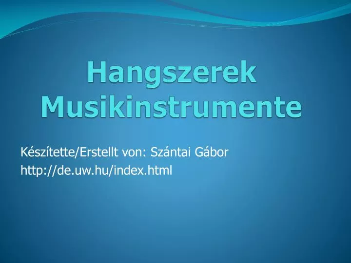 hangszerek musikinstrumente