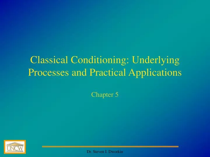 classical conditioning underlying processes and practical applications