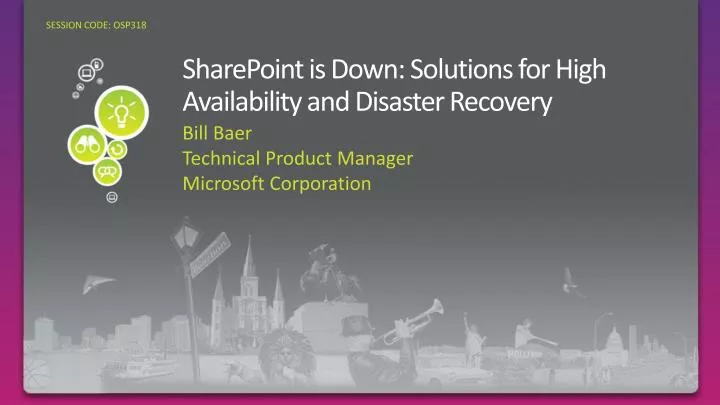 sharepoint is down solutions for high availability and disaster recovery