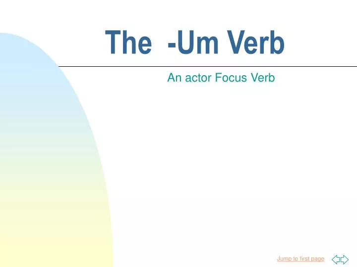 the um verb