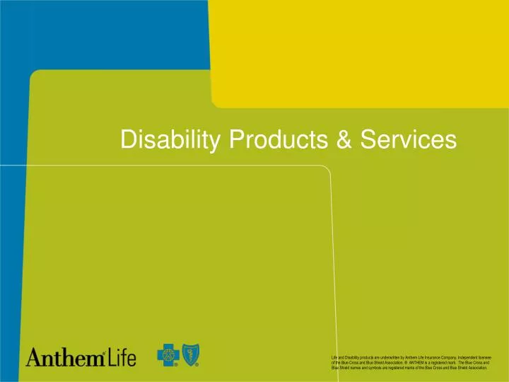 disability products services