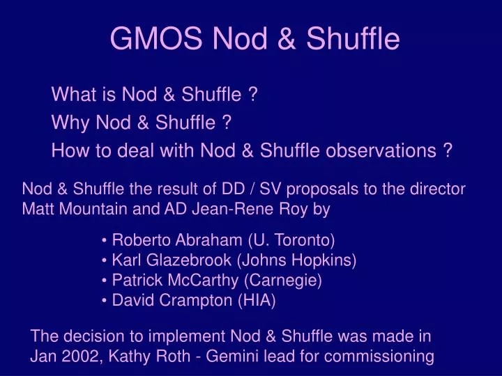 gmos nod shuffle