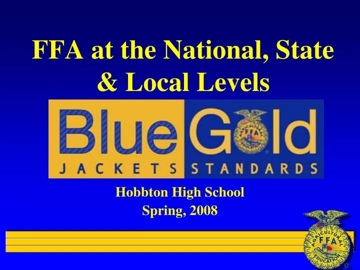 ffa at the national state local levels