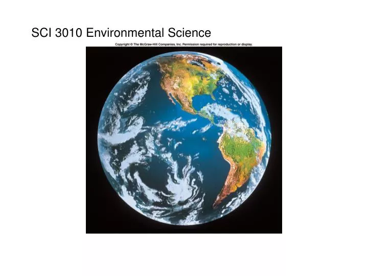 sci 3010 environmental science