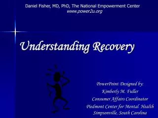 Understanding Recovery