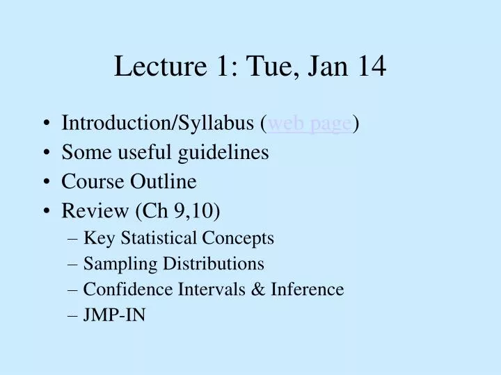 lecture 1 tue jan 14