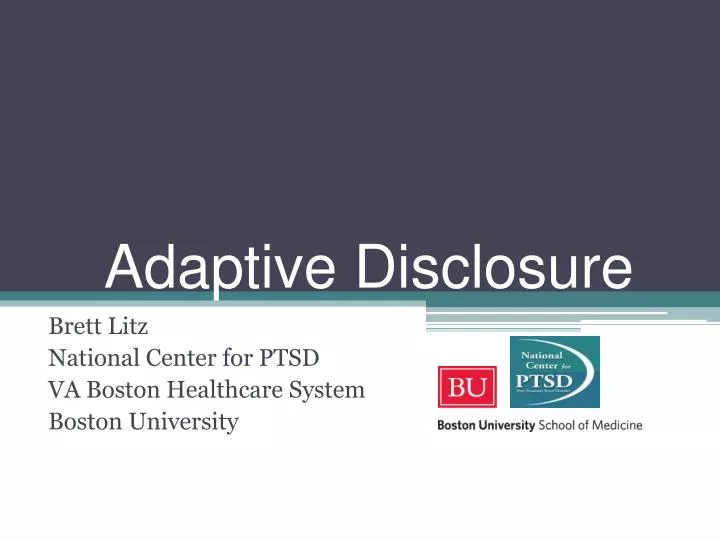 adaptive disclosure
