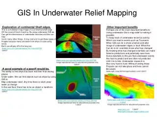 GIS In Underwater Relief Mapping