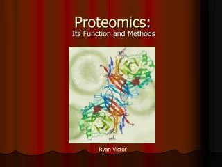 Proteomics: