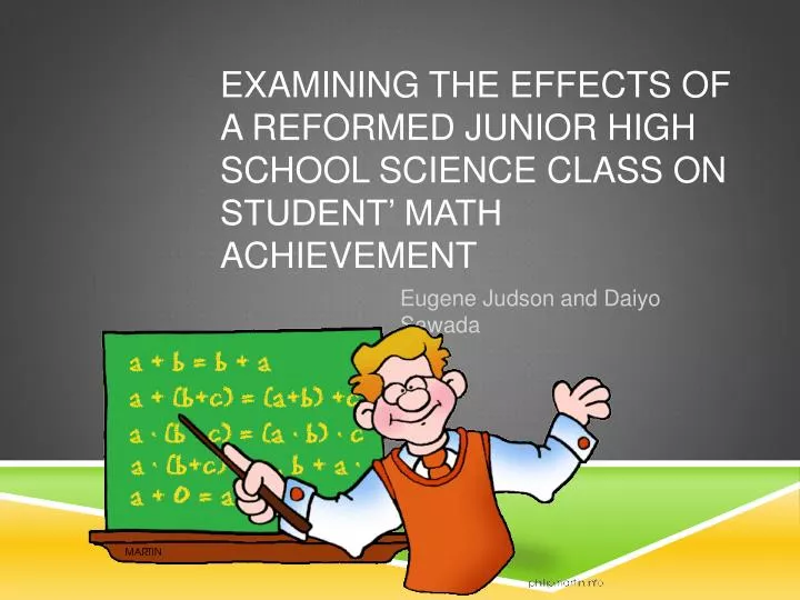 examining the effects of a reformed junior high school science class on student math achievement