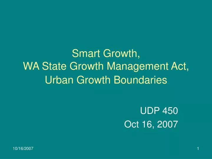 smart growth wa state growth management act urban growth boundaries
