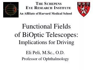 Functional Fields of BiOptic Telescopes: Implications for Driving