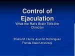 Control of Ejaculation - slide 1