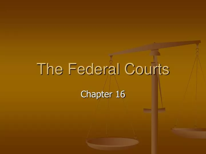 the federal courts