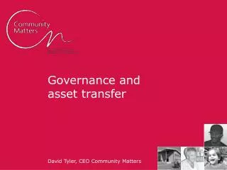 Governance and asset transfer