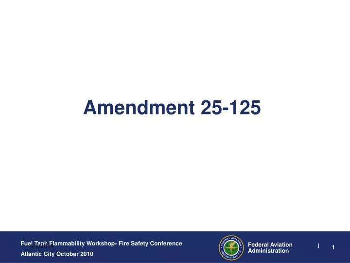 amendment 25 125