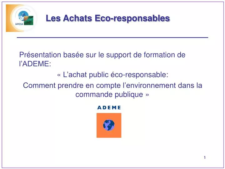 les achats eco responsables