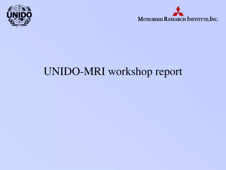 unido mri workshop report