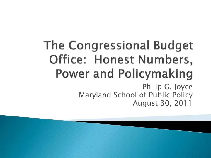 the congressional budget office honest numbers power and policymaking