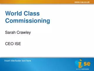 World Class Commissioning