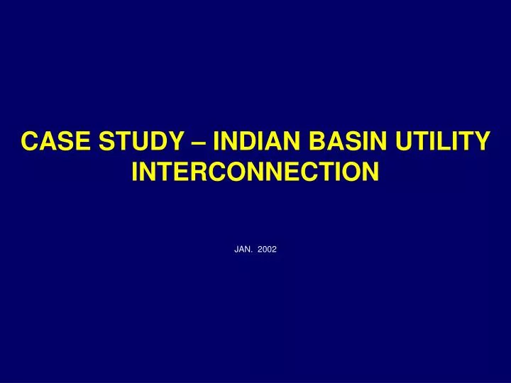 case study indian basin utility interconnection
