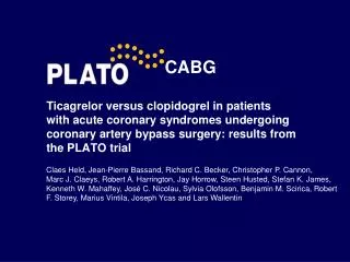 Ticagrelor versus clopidogrel in patients with acute coronary syndromes undergoing coronary artery bypass surgery: resu