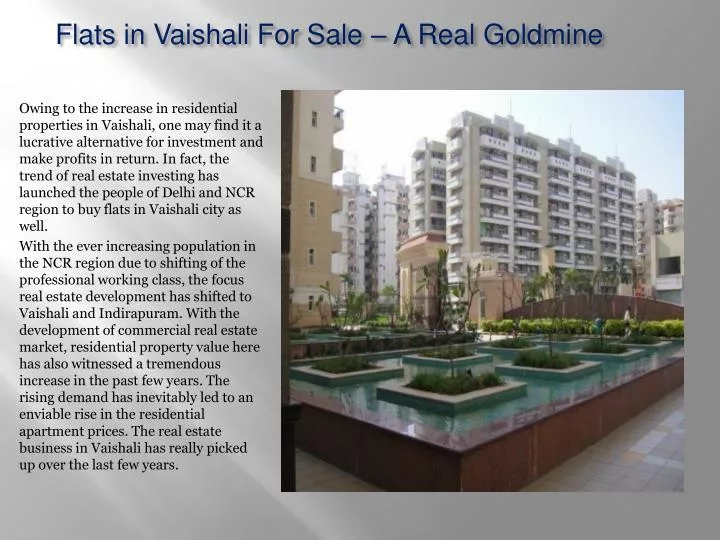 flats in vaishali for sale a real goldmine