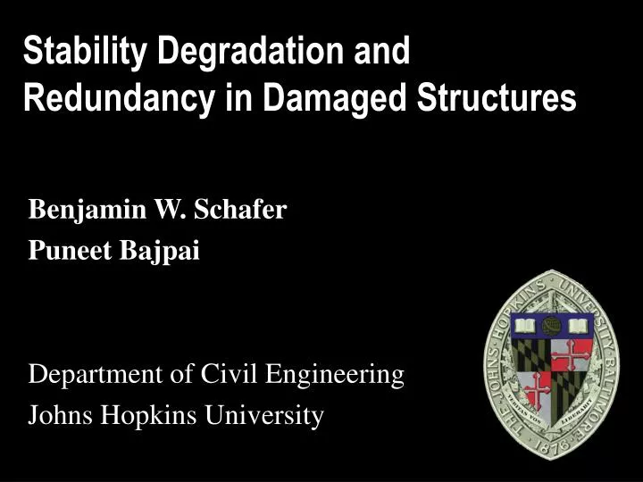 stability degradation and redundancy in damaged structures