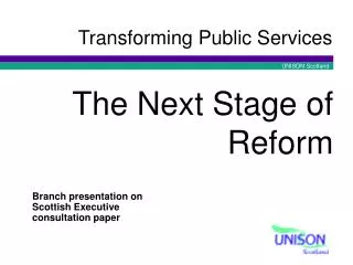 Transforming Public Services