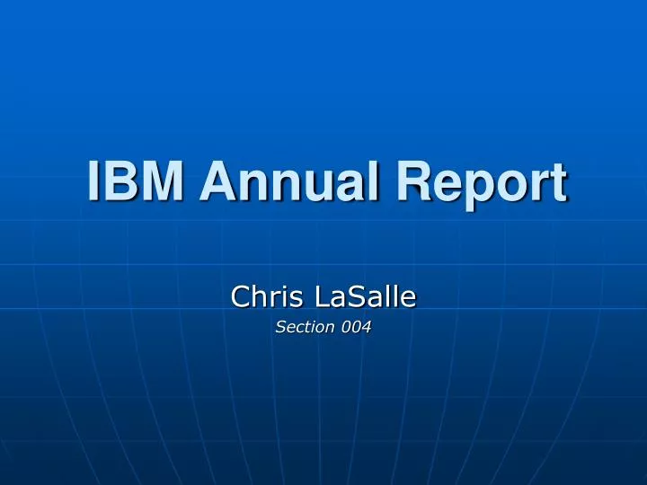 ibm annual report