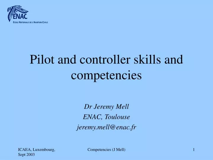 pilot and controller skills and competencies