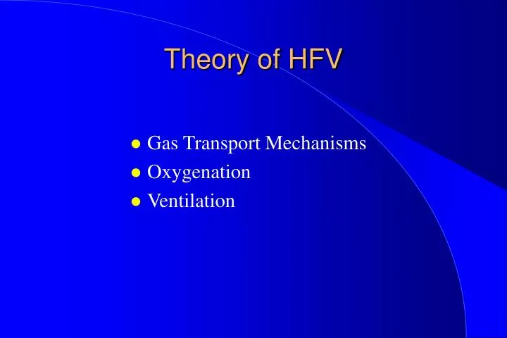 theory of hfv