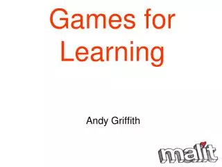 Games for Learning