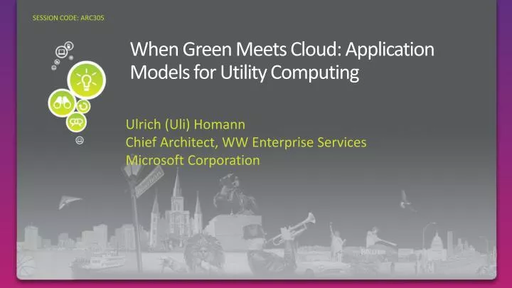 when green meets cloud application models for utility computing
