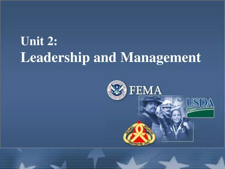 unit 2 leadership and management