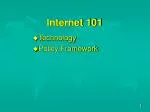 Internet 101 - slide 1