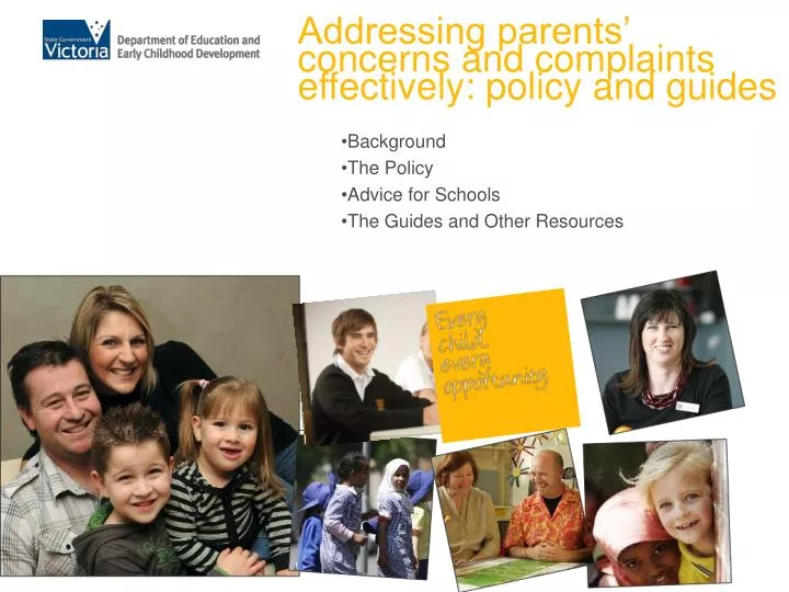 background the policy advice for schools the guides and other resources