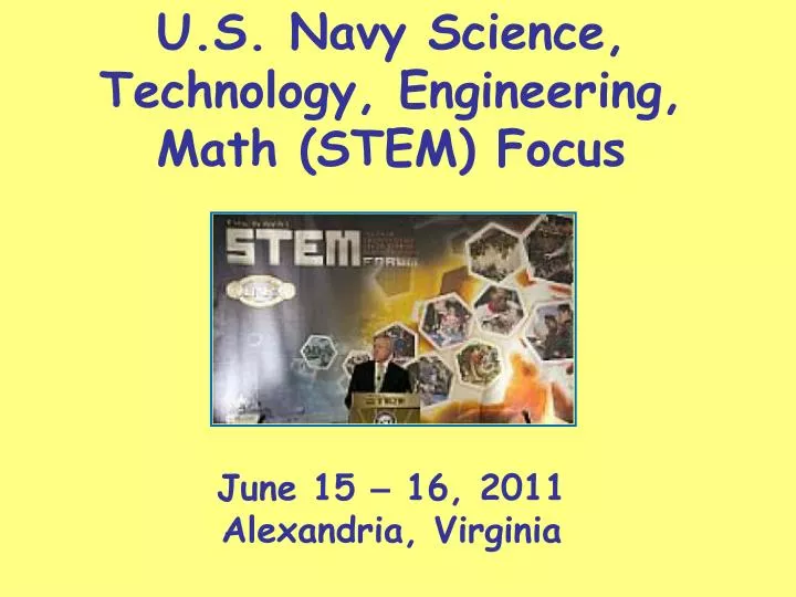 u s navy science technology engineering math stem focus