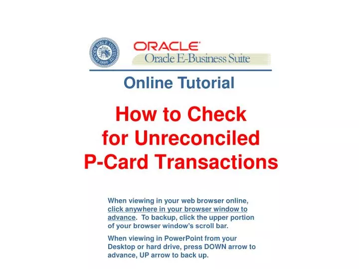 how to check for unreconciled p card transactions