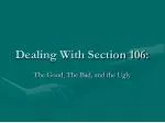 Dealing With Section 106: - slide 1