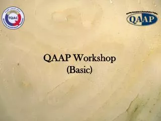 QAAP Workshop (Basic)