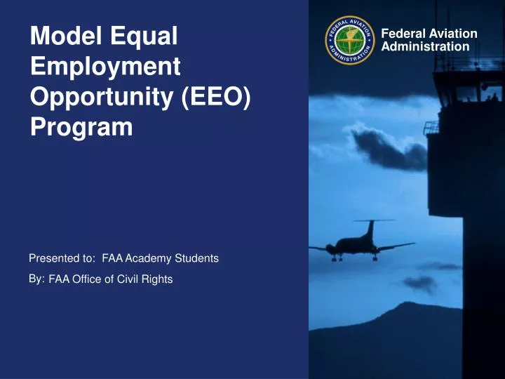 model equal employment opportunity eeo program