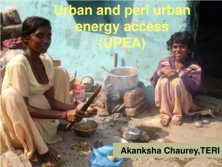 urban and peri urban energy access upea