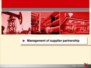 Management of supplier partnership