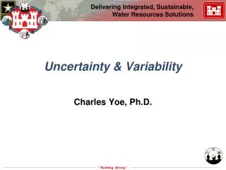 Uncertainty &amp; Variability