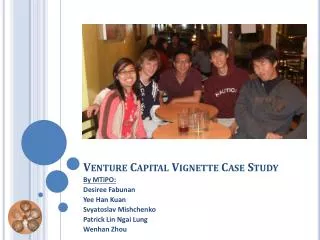 Venture Capital Vignette Case Study