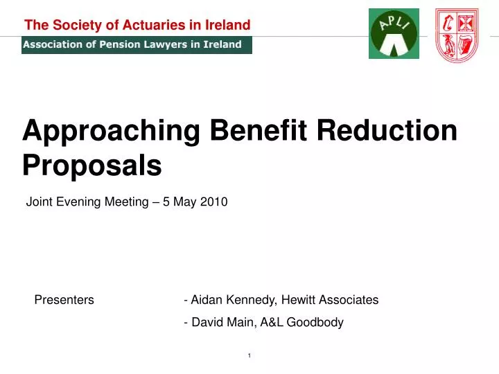 approaching benefit reduction proposals
