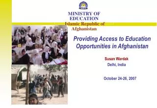 Providing Access to Education Opportunities in Afghanistan