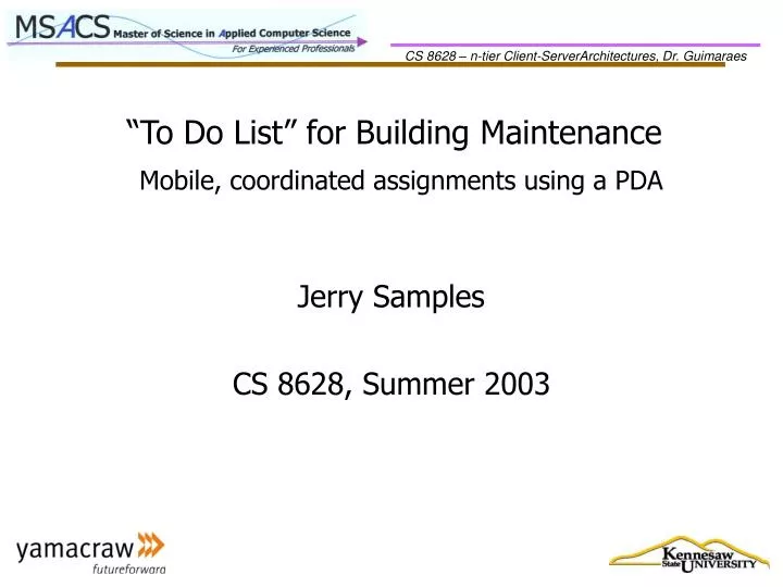 to do list for building maintenance