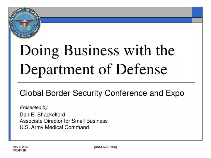 doing business with the department of defense